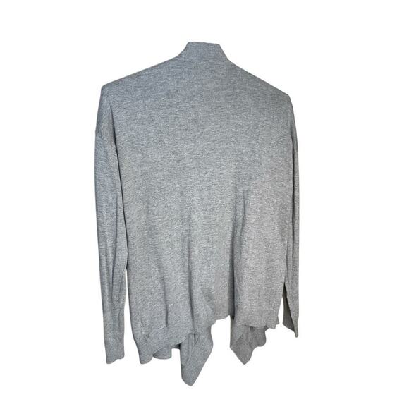 Michael Kors Open Cardigan Zipper Shoulders Pearl Heather Womens Size Large NEW - Picture 2 of 4